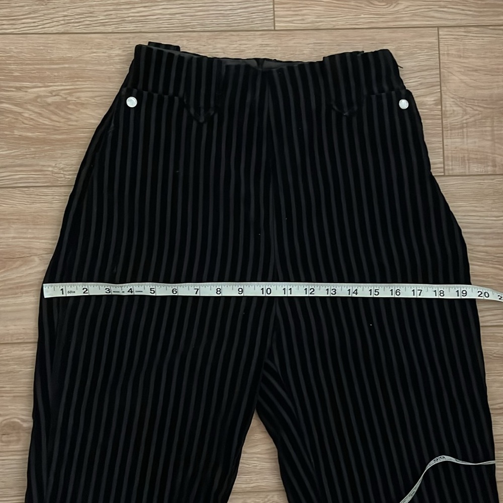 Vintage 40s or 50s velvet stripe pearl snap western ranch pants - Picture 9 of 12